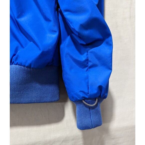 Vtg 90's Men's S COLUMBIA Jacket Radial Sleeve Fleece Lined Blue Orange Neon LGE - Picture 10 of 11